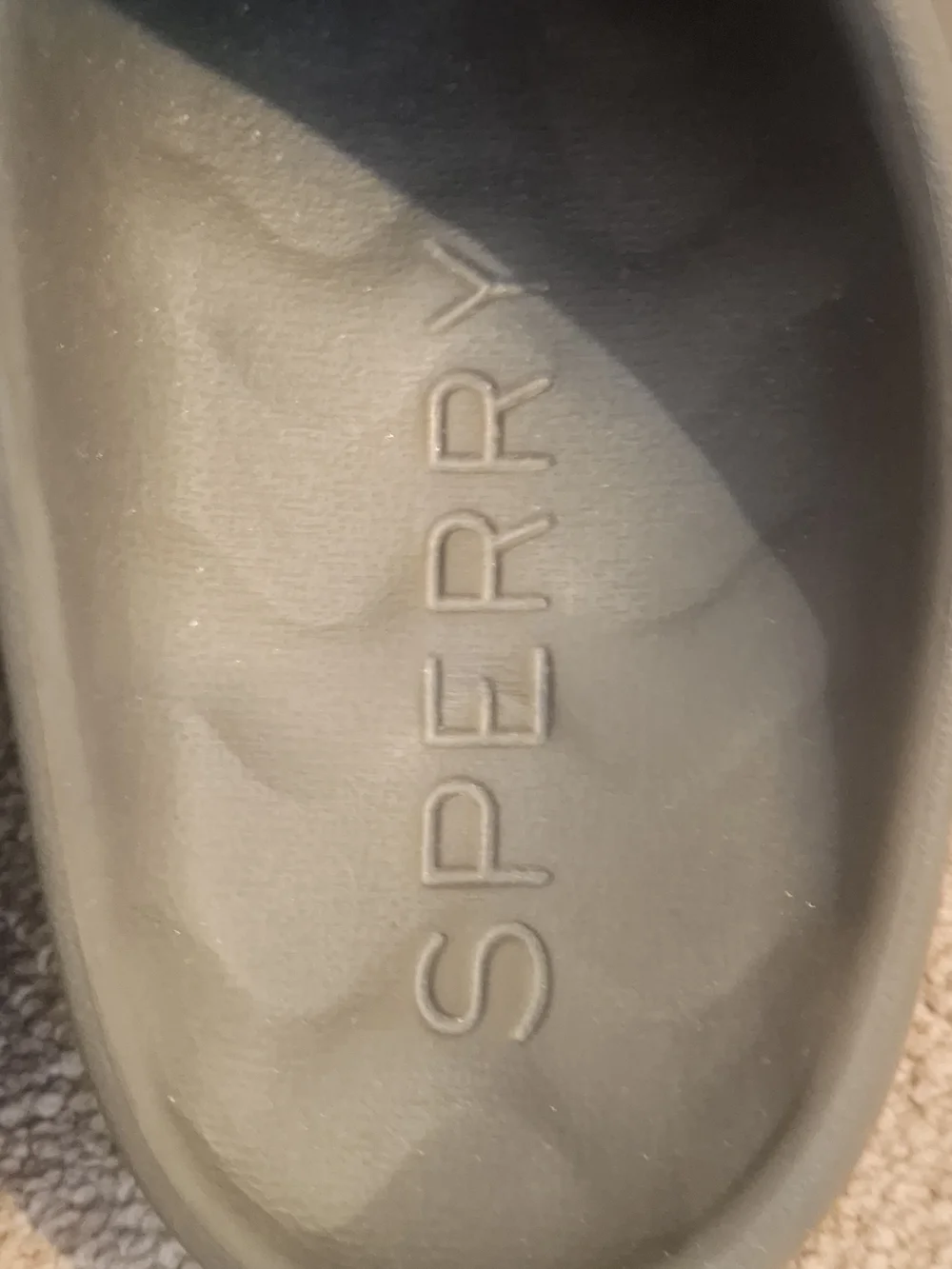 Sperry Black Slide Sandals